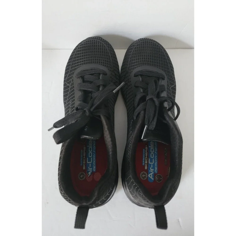 Skechers Women's Composite Toe EH Slip Resistant Lace-Up Shoe 108072/BBK Size 10